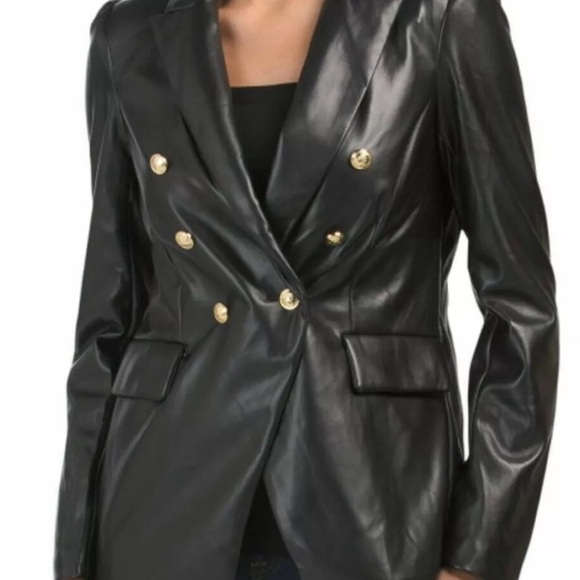 Gorgeous small Faux leather blazer by Rachel Zoe. - Picture 2 of 7